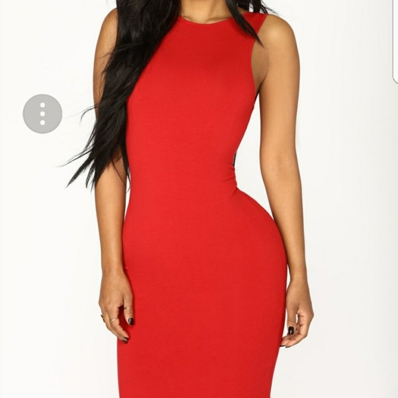 Red tank dress - Picture 5 of 6